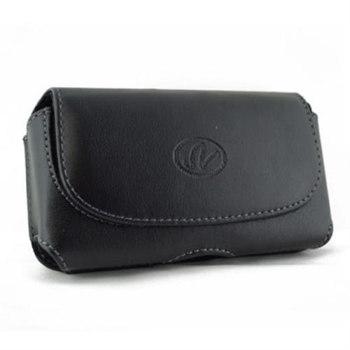 Horizontal Leather Case Belt Clip & Belt Loop Holster Pouch For ZTE Majesty Pro