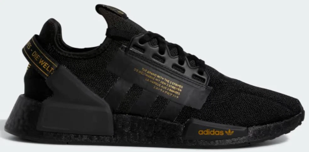adidas NMD_R1 STLT Primeknit Black Gold Metallic for Sale  display picture 2