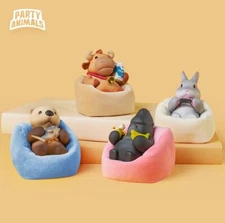 Party Animals Otta Carrot Ect Beanbag 2.0 Figure Bat Choro Q Adorable Game Goods