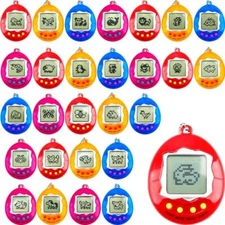 28 Pcs Virtual Pet Keychains Electronic Digital Pets Keychain Retro Handheld ...