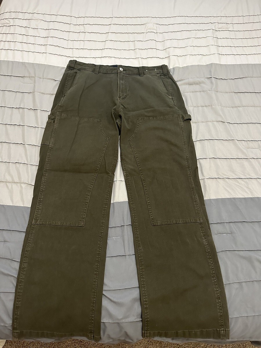 Abercrombie & Fitch Baggy Workwear Pant 34x34 - Olive Green | eBay