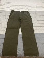Abercrombie  Fitch Baggy Workwear Pant 34x34 - Olive Green