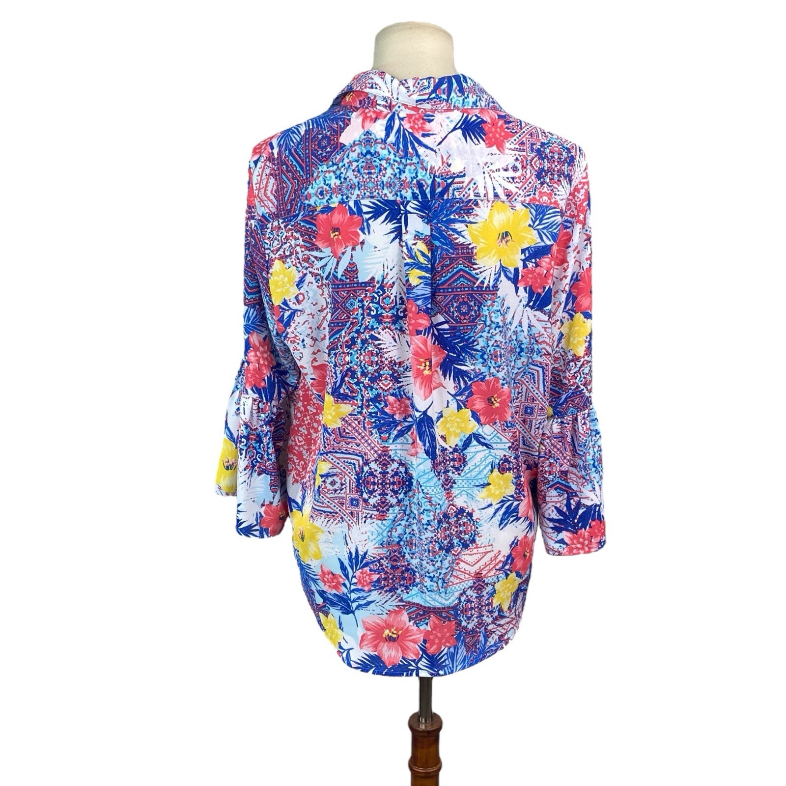 Ruby Rd Womans Lightweight Floral Button Front To… - image 6