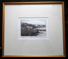 Limited Edition Etching /1/25 by Fay Manny? of 'Rock Slope No 2' Signed Numbered