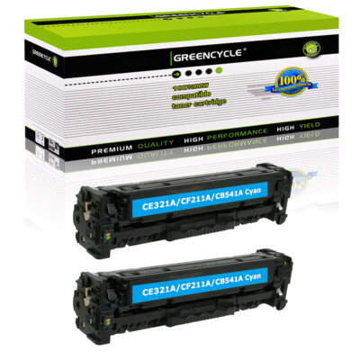 2PK CF211A Cyan Toner Cartridge For HP 131A LaserJet Pro 200 MFP M276n M276nw