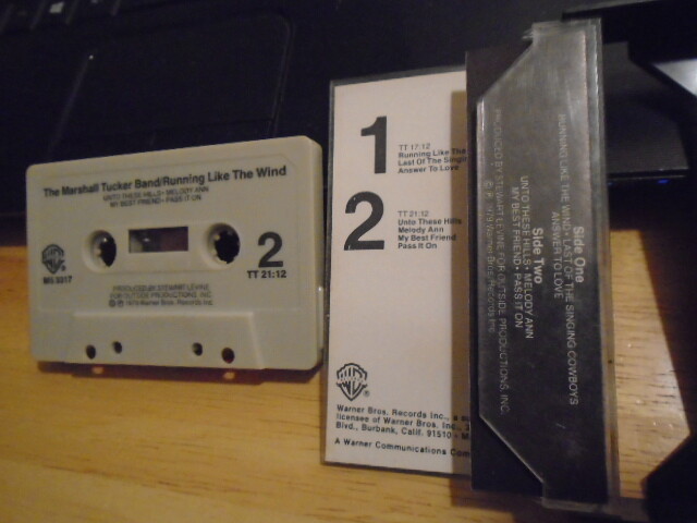 RARE OOP Marshall Tucker Band CASSETTE TAPE Running Like the