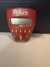 2002 Radica Pocket Poker Handheld Electronic Game / Works / Tested / Car Ride