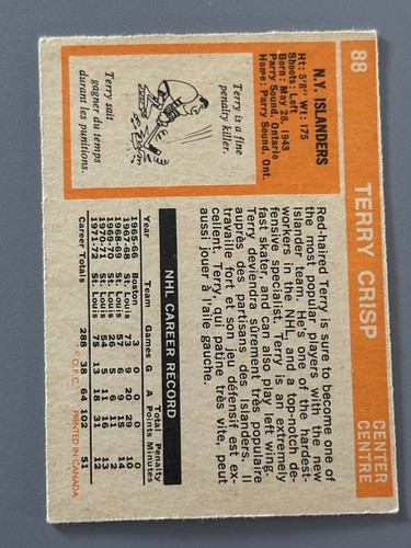 1972-73 NHL O Pee Chee OPC Hockey Cards # 1 - 110 Buy Single Cards - Picture 227 of 269