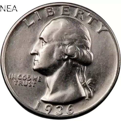 1936-D Washington Quarter ~ Borderline Uncirculated AU++ ~ 90% Silver