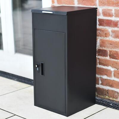 Felton schwarz modern abschließbar Paketzustellung Drop Box