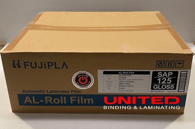 FujiPla ALM Laminating Film Rolls 5 mil Gloss 12.6'' X 328' SAP125GLOSS - 2rolls