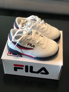 fila original fitness white navy red