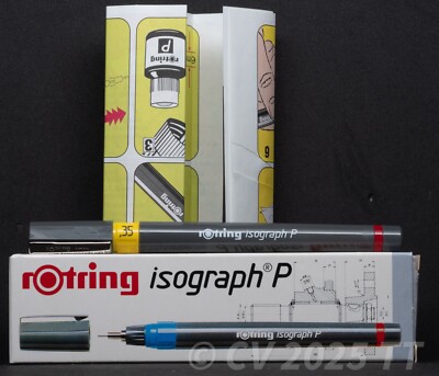 Rotring 181 035 Isograph P grau - 0,35 mm, Tuschefüller/technical pen, NOS