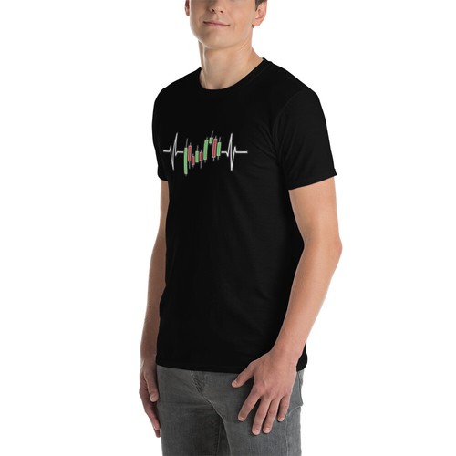 Trader Heartbeat Pulse T-shirt Trader Stock Market Trader Trading Tee - Picture 5 of 10
