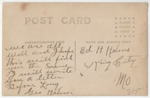 Mahaska, Kansas 1910 - FOTO REAL casas residenciales - postal vintage - Imagen 2 de 2