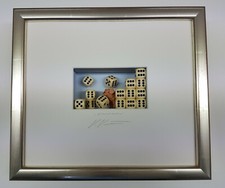 Volker Kühn - Original 3D Objekt "Glücksschwein" handsigniert, Museumsglas