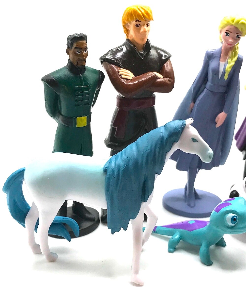 FROZEN II Figure Play Set DISNEY PVC TOY Anna ELSA Olaf SVEN