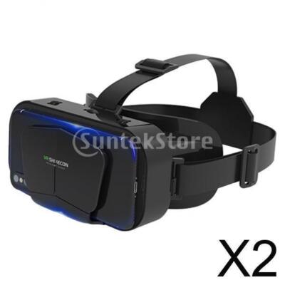 2x G10 3D   VR Headset mit Riesigem Bildschirm für 4,7 7 Zoll Handys