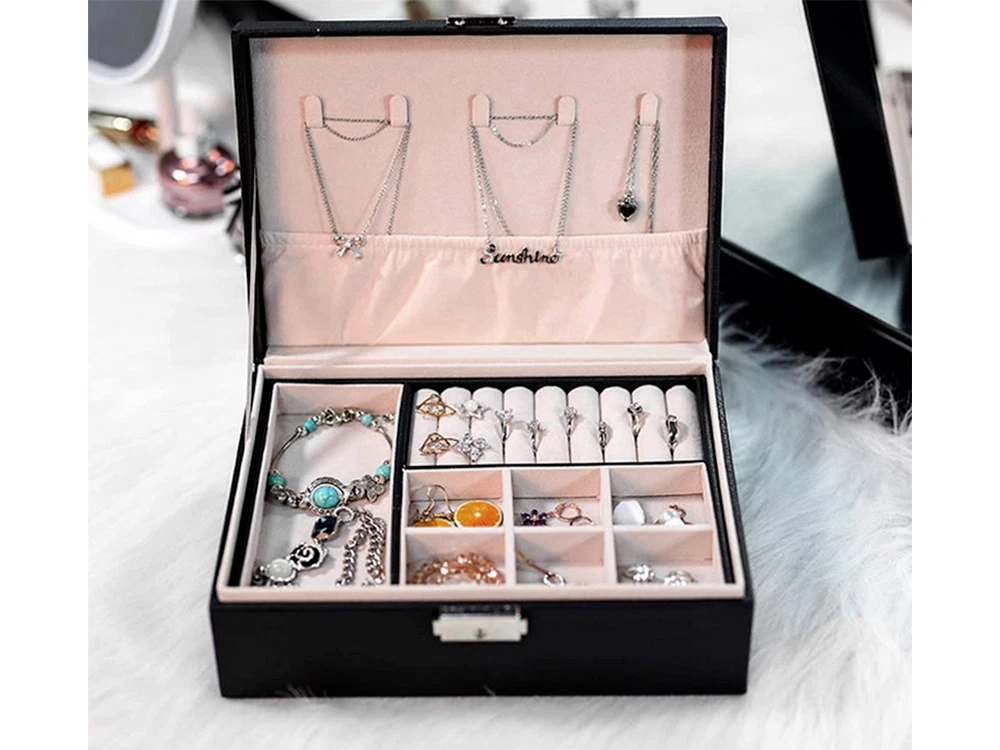 Custodia Per Orologio In Metallo Vintage, Scatola Per Orologio Da Polso Foderata, Scatola Per Gioielli Vintage Per Orologio, Contenitore Per Orologio In Metallo Rosso E Nero - Italia - Foto 12