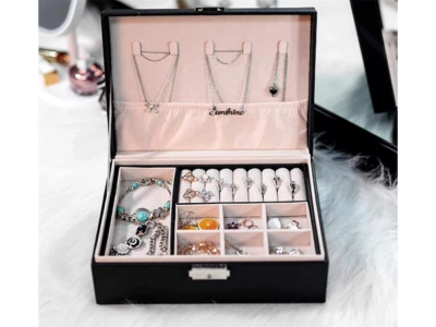 Portagioie Portagioielli Porta Gioielli Orologi Cofanetto da Viaggio Comodino