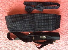 Mens Dress Suits Bow Tie Cummerbund Set Formal Costume Accessories