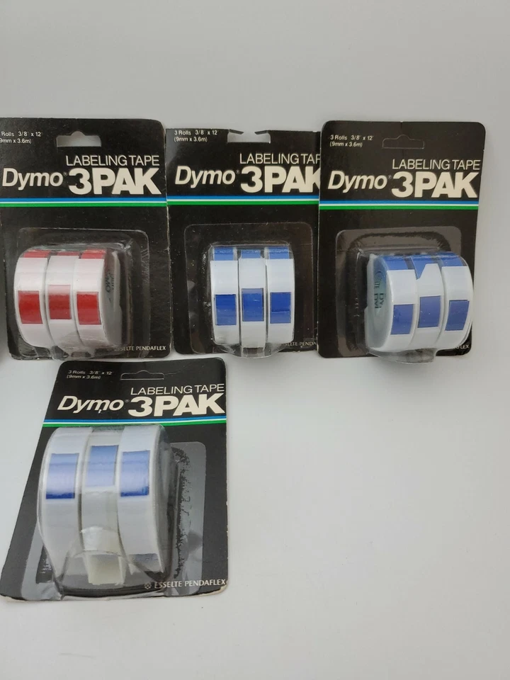 LOT OF 15 ROLLS Dymo Labeling Tape 3/8 in X 12ft NEW - Image 2 of 4