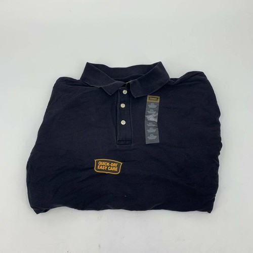 New Foundry mens polo t-shirt black Sz 