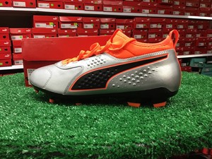 puma one silver orange