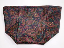 Crazy Good Tall Tissue Basket Liner from Longaberger Fall Paisley fabric! New!