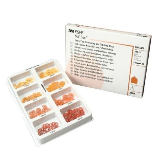 Kit 240 dischi lucidatura sagomata dentale 3M Sof-Lex soflex 2380 - Foto 3 di 3