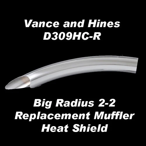 Vance u0026amp; Hines Big Radius 2-2 Replacement Rear Cyl Muffler Heat Shield  D309HC-R | eBay