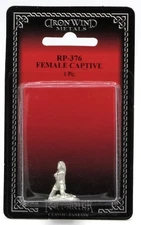 Ral Partha RP-376 Female Captive (NPC Encounters) Bandit's Prisoner Victim Slave
