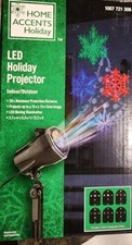 NEW  Home Accents Holiday - LED Light Projector- 6 settings - FREE SHIP 