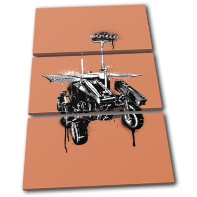 Mars Rover Space NASA Illustration TREBLE Leinwand Kunst Bild drucken
