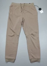 Kenneth Cole Active Fleece Jogger Comfort Soft Breathable Stretch Gravel Tan