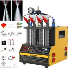 CT160 Ultrasonic Fuel Injector Cleaner Tester 4-Cylinder Petrol Car Nozzle 110V