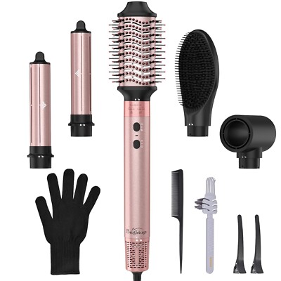 Brightup Hair Dryer Brush w/ 110,000 RPM High-Speed Negative Ionic Blow Dryer