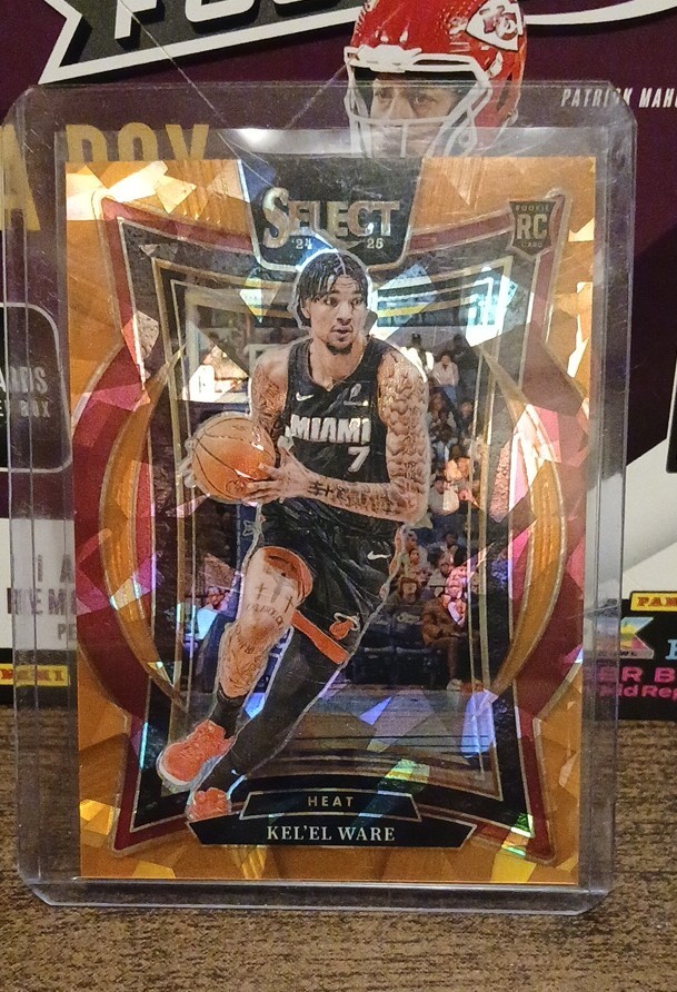 2024-25 Panini Select - Concourse Kel'el Ware #66 Orange Cracked Ice Prizm /275