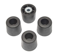 4 Large Extra Tall 2-1" H X 1.10" W Round Rubber Feet Bumpers -Made in USA- ...