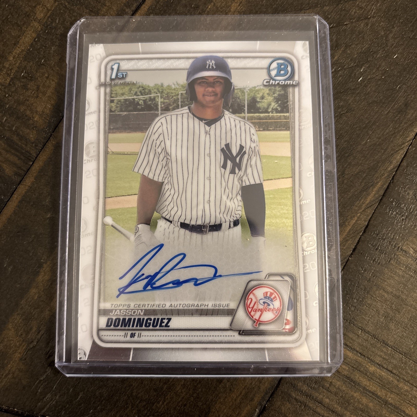 Jasson Dominguez 2020 Bowman Chrome Auto Autograph 1st Prospect Card CPA-JDO
