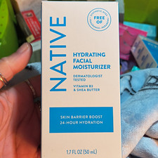 Native Hydrating Face Moisturizer Niacinamide Shea Butter Fragrance-Free 1.7oz