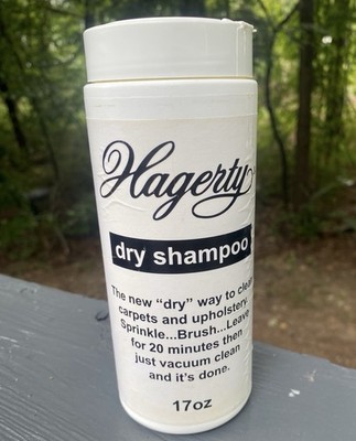 Hagerty Dry Shampoo and Upholstery Carpet Cleanser 17 oz  Almost Full Bottle