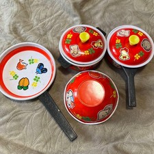 Showa Retro Tin Play Kitchen Pot