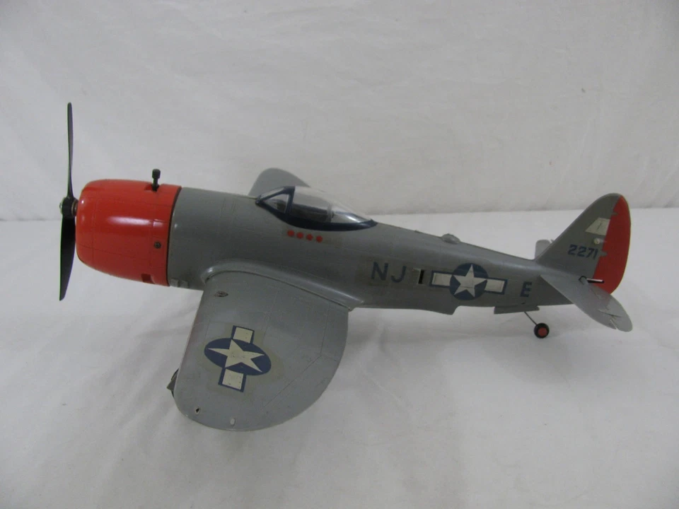 1959 Aurora Cox Thimble Drome Control Line .049 Gas P-47 Thunderbolt Airplane VG - Image 3 of 4
