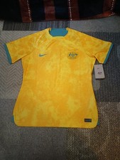 Nike Dri Fit Australia Matildas 2023 FIFA Soccer Jersey Women's Large NEW Sports