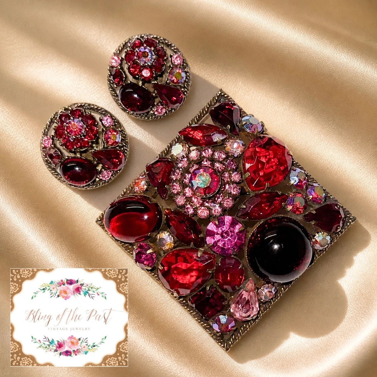 超希少！WEISS ヴィンテージ バングル＆イヤリングB77 Weiss Fashion Signed Vintage & Antique Jewelry Sets for sale | eBay