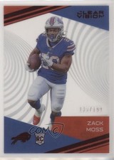 2020 Panini Chronicles Clear Vision Rookies Red 135/199 Zack Moss #CV-23 s3g