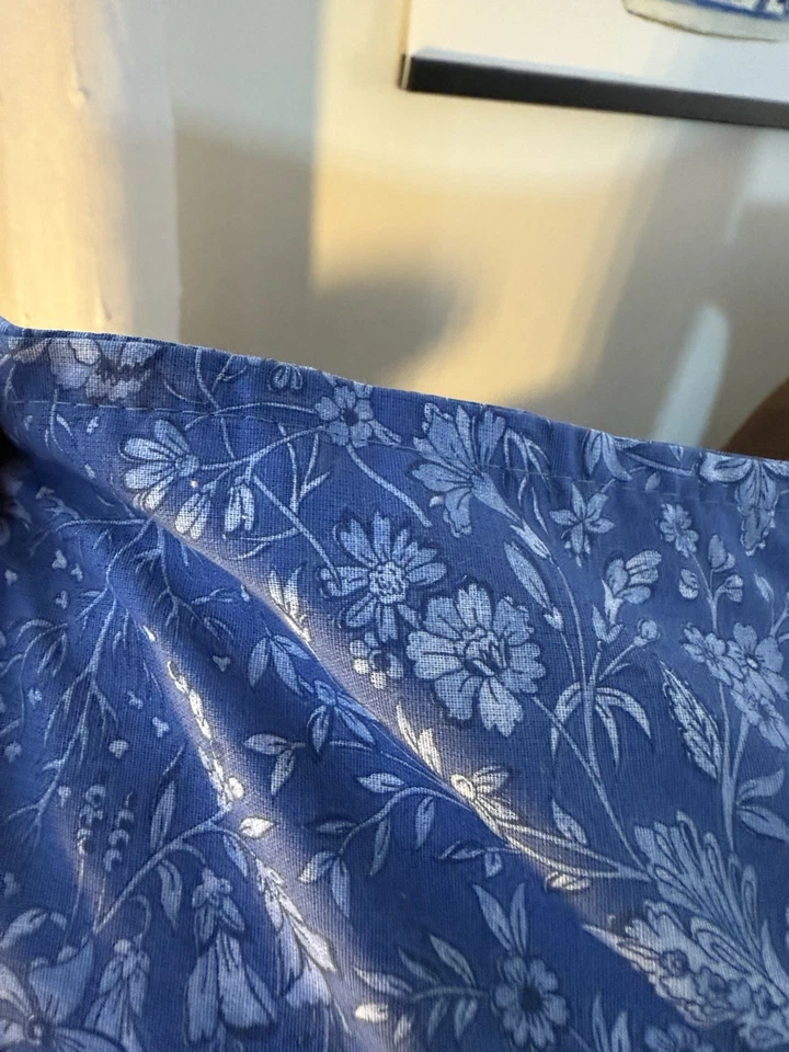 "Juego de 2 fundas euro florales azules Laura Ashley Home 26"" X 26"" cabaña vintage" Foto 4 de 4