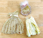 4 Vintage Hand Made Crochet Doll Dresses Hats etc 7-8" Dolls Estate Lot (R) — photo 8