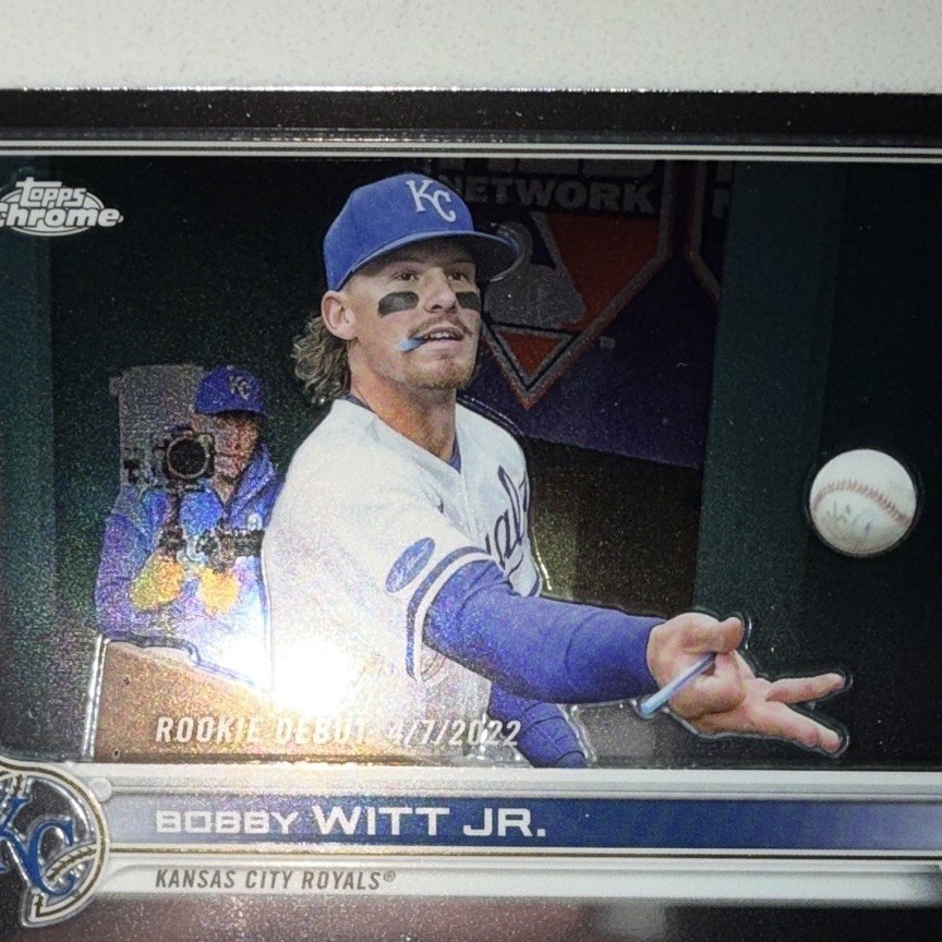 Topps 2022 Chrome Update Series Bobby Witt Jr. Rookie Debut USC176 Royals